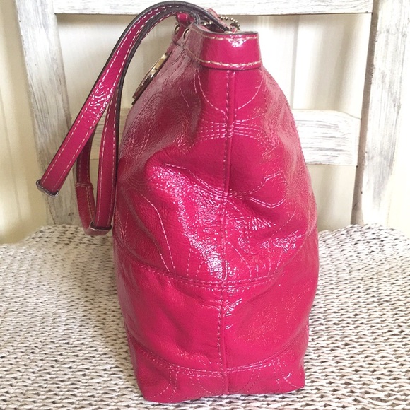 Coach Raspberry Patent Leather Sachet - Picture 11 of 16